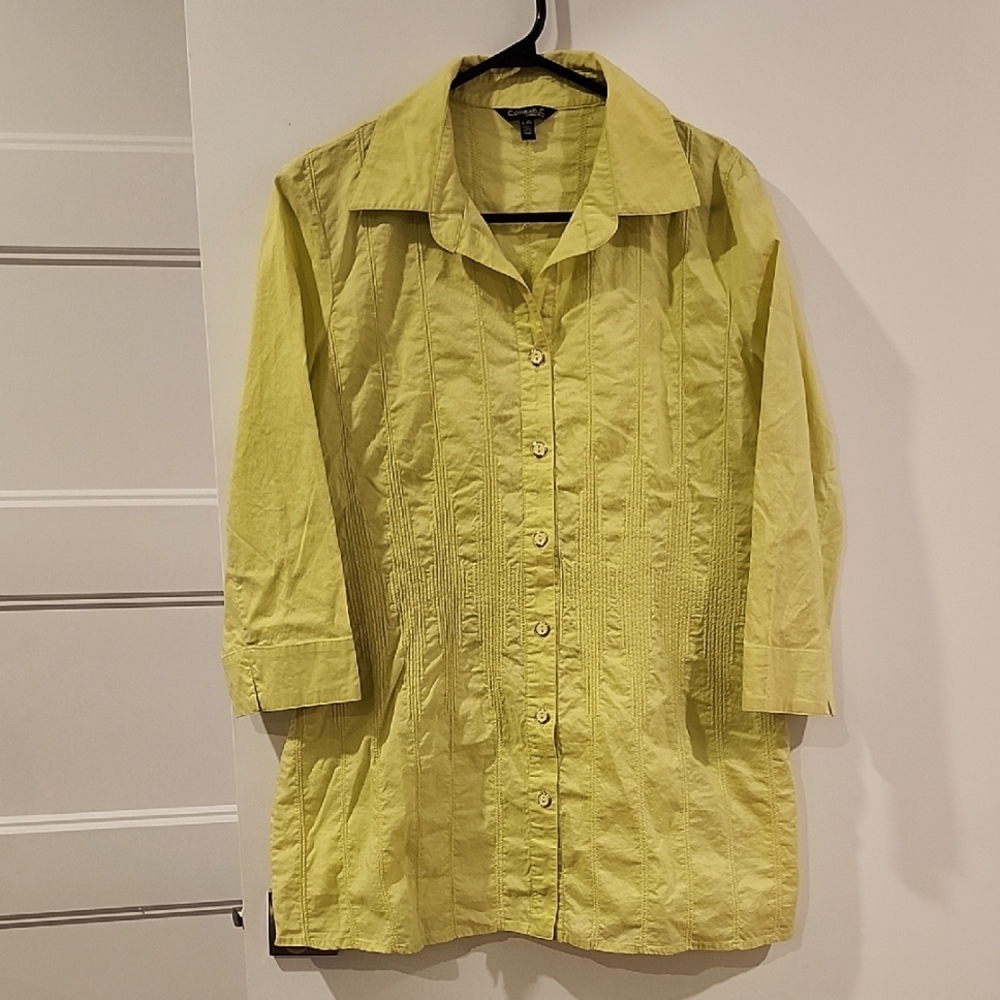 Conrad C Yellow Button-Up Shirt